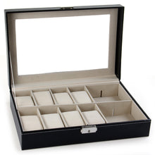 Load image into Gallery viewer, 12 Grids Watch Display Case Box - JEO STORE