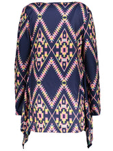 Load image into Gallery viewer, Long Sleeve Loose-Fitting Ethnic Print - JEO STORE