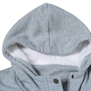 Hooded Plus Size Duffle Coat - JEO STORE