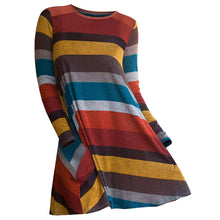 Load image into Gallery viewer, Plus Size Color Blocking Striped Knitwear - JEO STORE
