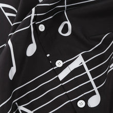 Load image into Gallery viewer, Musical Notes Print Festival Shirt - JEO STORE