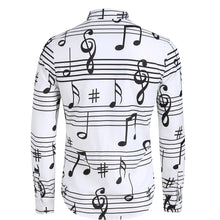 Load image into Gallery viewer, Musical Notes Print Festival Shirt - JEO STORE