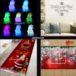 Package of 5 Products  - Decorated Christmas House - JEO STORE