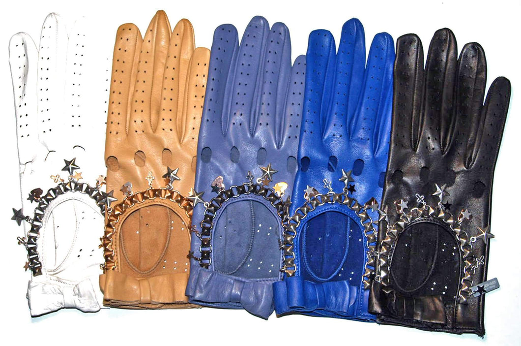 True Leather Jewel Gloves - JEO STORE