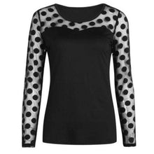 Load image into Gallery viewer, Long Sleeve Tops Polka Dots - JEO STORE