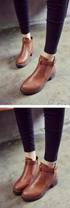 Woman Flat Platform boots - JEO STORE