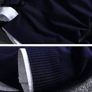Wool Slim Fit Knitted Sweater - JEO STORE