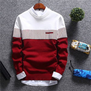 Wool Slim Fit Knitted Sweater - JEO STORE