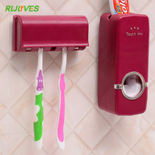 Load image into Gallery viewer, Toothpaste Dispenser +Toothbrush Holder Set Family Set - JEO STORE