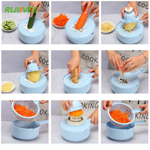 11Pcs/Set Vegetable Potato Slicer Fruit Cutter - JEO STORE