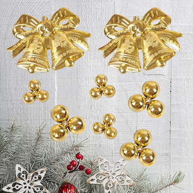3 sets Plastic Gold Bell - JEO STORE