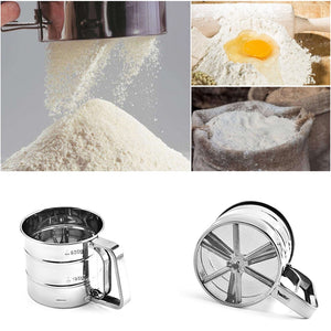 Stainless Steel Flour Sieve Cup - JEO STORE