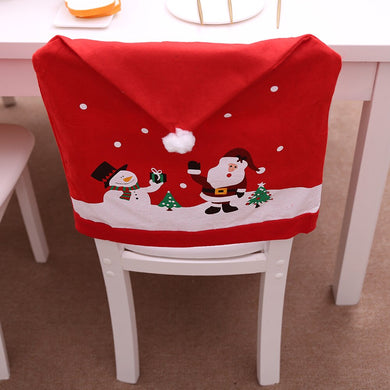 Christmas Dinner Chair Covers Santa Claus Kitchen Table Chair Covers - JEO STORE