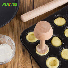 Load image into Gallery viewer, Wooden Egg Tart Tamper - JEO STORE
