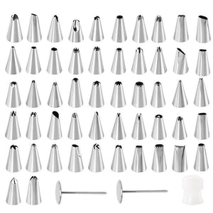52 Pastry Nozzles DIY Dessert Stainless Steel - JEO STORE