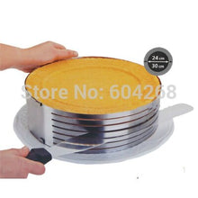 Load image into Gallery viewer, Adjustable Stainless Steel Round Layer Cake Ring Slicer - JEO STORE