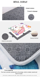 1pc Cartoon Round Bathroom Soft Carpet - JEO STORE