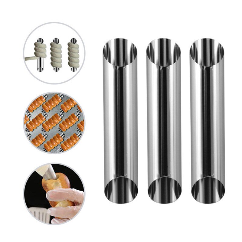 3Pcs/lot Kitchen Stainless Steel Baking Cones Horn - JEO STORE