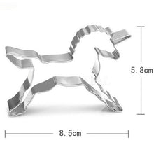 Load image into Gallery viewer, 2pcs/set Unicorn Horse Cookies Cutter Mould - JEO STORE