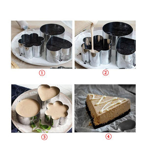 3pcs Cake Molds Stainless Steel Cake Rings Set - JEO STORE