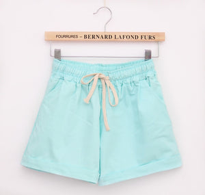 Candy Color Elastic Shorts - JEO STORE