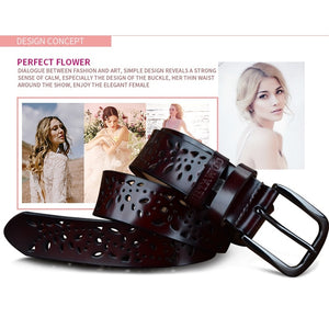 Cow Leather Belt For Women - JEO STORE
